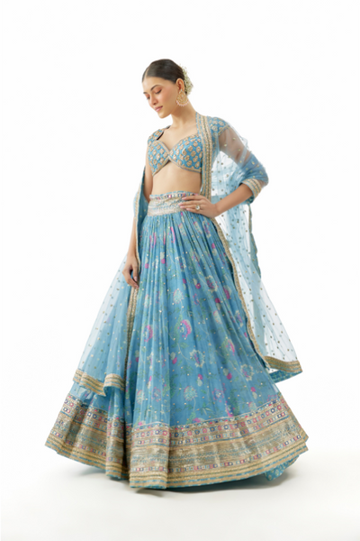 zil lehenga set - The Grand Trunk