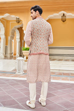 Load image into Gallery viewer, Chitaksh Nehru Jacket - Ivory - The Grand Trunk
