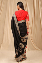 Load image into Gallery viewer, Black Coco Saree - The Grand Trunk