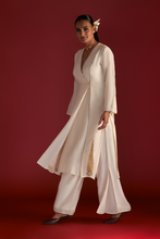 Load image into Gallery viewer, Ivory &#39;Paan-Patti&#39; Culotte Set - The Grand Trunk