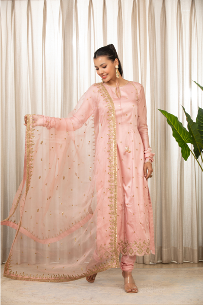 Sonam Pink Kurta Set - The Grand Trunk