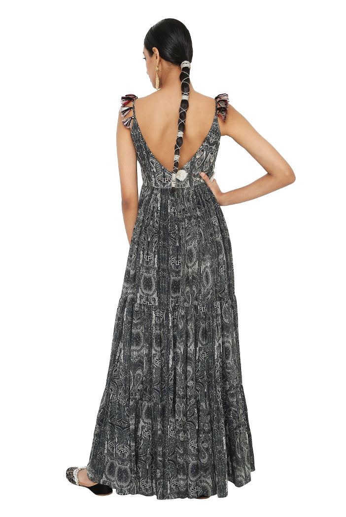 Payal Singhal Printed Georgette Embroidered Anarkali With Churidar