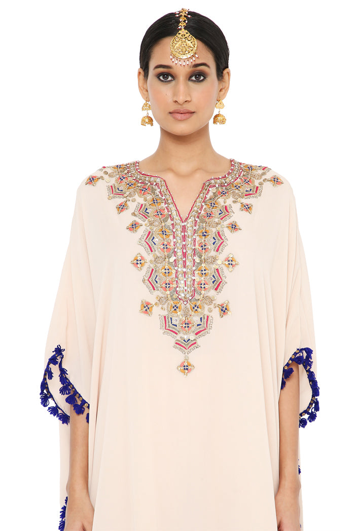Payal Singhal Short Kaftan With Dot Mukaish Sharara