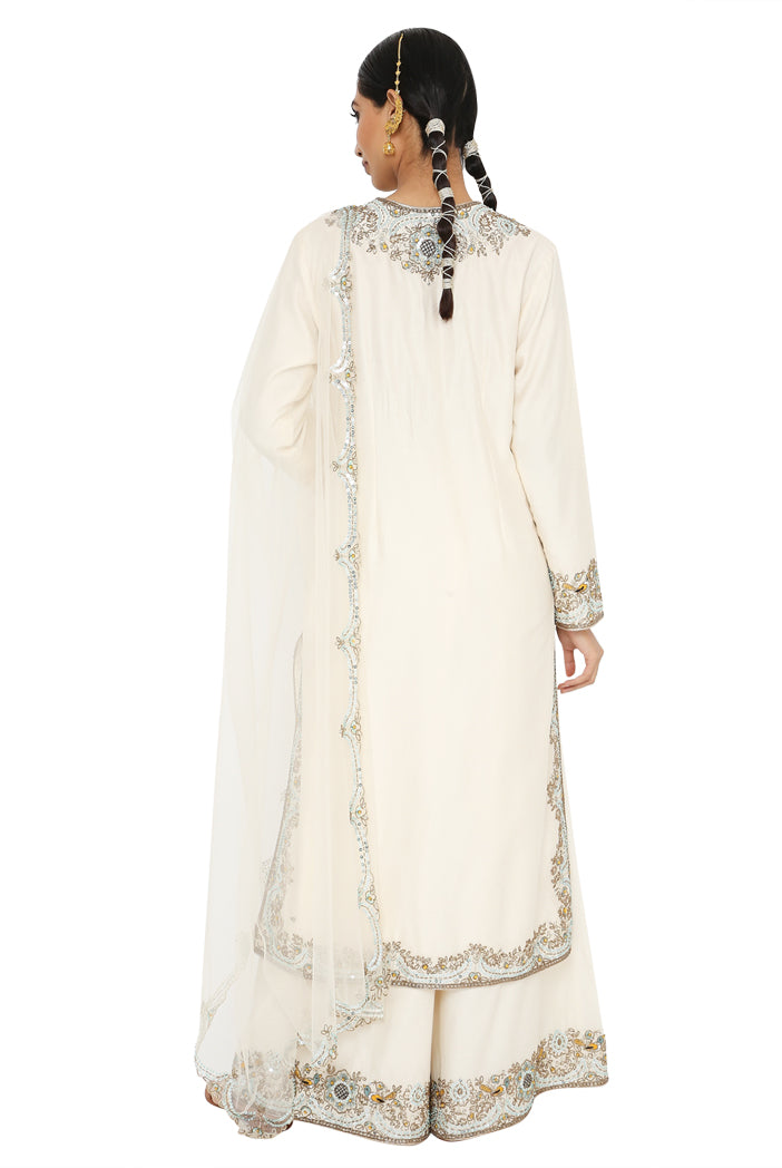 Payal Singhal Embroidered Kurta With Palazzo And Dupatta