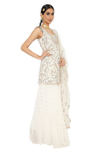 Load image into Gallery viewer, Payal Singhal  Embroidered Kurta With Sharara And Net Dupatta - The Grand Trunk