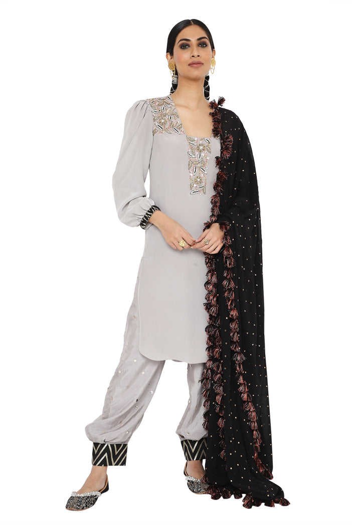 Payal Singhal Embroidered Kurta With Jogger Salwar And Dupatta
