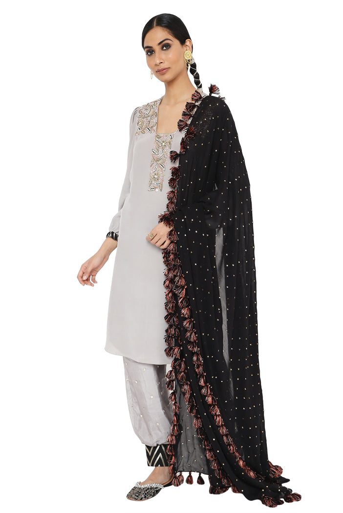 Payal Singhal Embroidered Kurta With Jogger Salwar And Dupatta