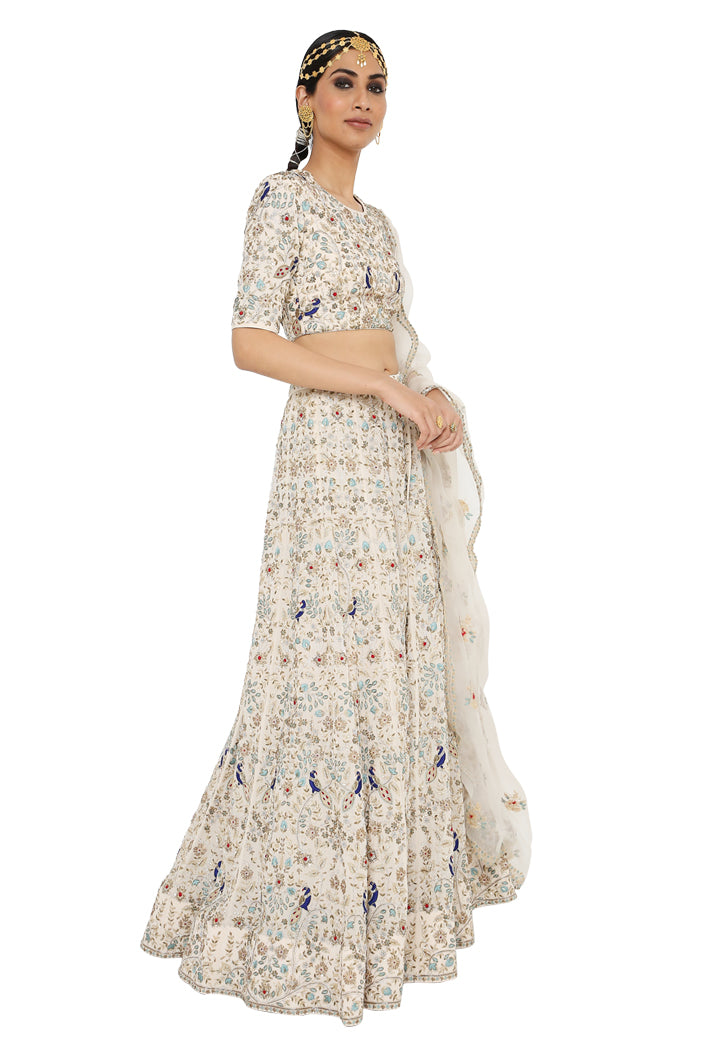 Payal Singhal Lehenga And Choli With Organza Dupatta