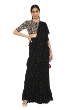 Load image into Gallery viewer, Payal Singhal Embroidered Choli With Frill Saree - The Grand Trunk