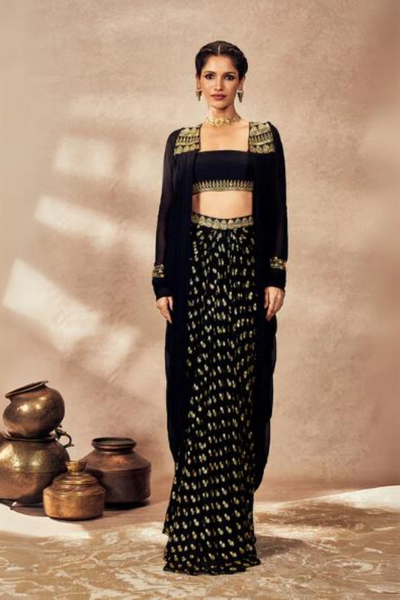 Black Pixie Dust Skirt Set - The Grand Trunk