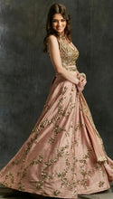 Load image into Gallery viewer, Astha Narang- Pink sequins jaal lehenga set - The Grand Trunk