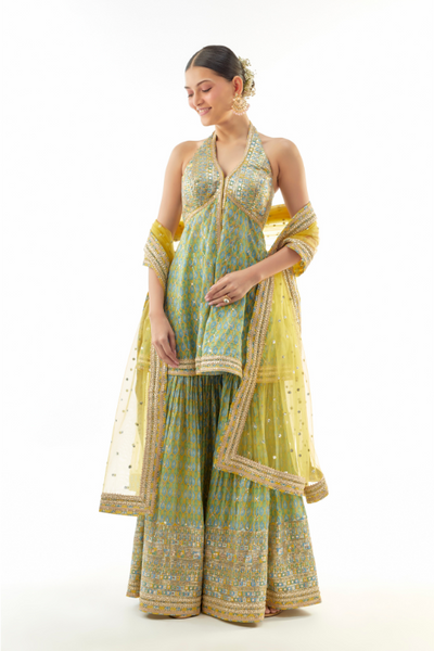 janhavi peplum set - The Grand Trunk