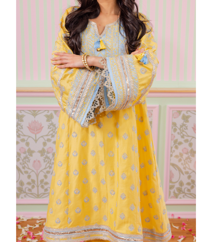 Mulmul Pima Satin Bandhan Red Kurta With Mulmul Pima Satin Bandhan Red Pant