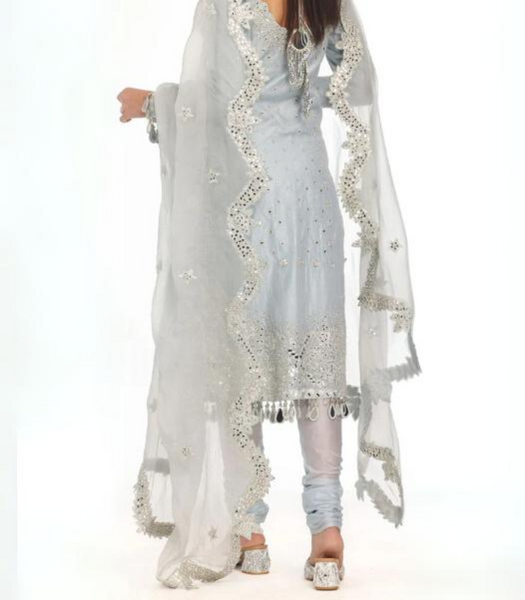 Navy Blue Kurta Velvet Chudidaar