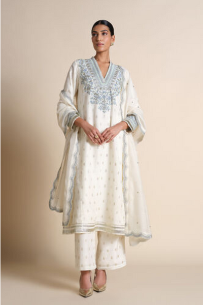 Luscinia Embroidered Suit Set - The Grand Trunk
