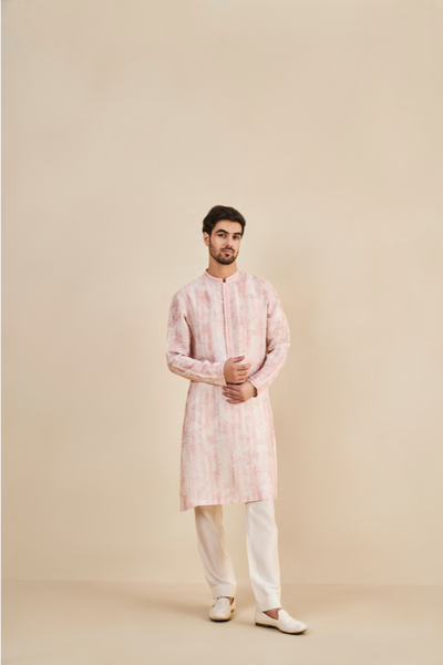 Mrig Kurta - Peach - The Grand Trunk