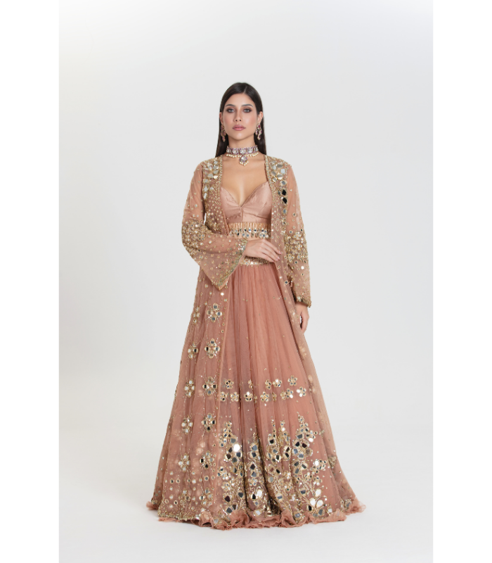 Ruhani Abhinav Jacket Lehenga Set