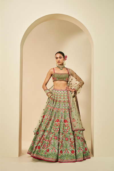 Melusine Embroidered Lehenga Set - The Grand Trunk