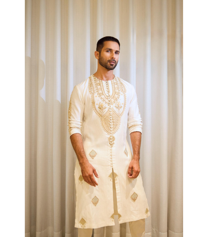 Shahid Kapoor in Dori Work Kurta
