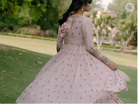 Astha Narang Baby Pink Anarkali