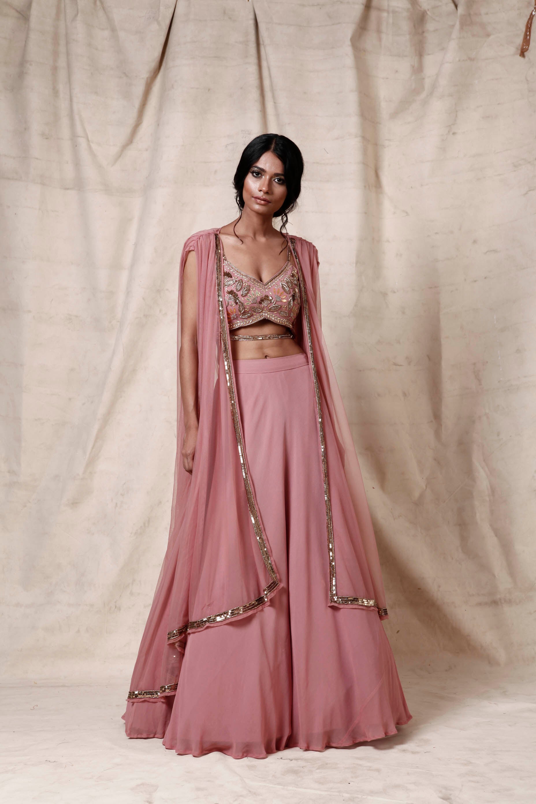 Onion pink  Crop top set - The Grand Trunk