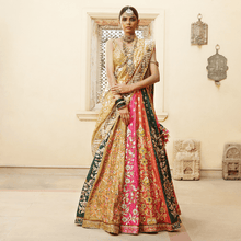 Load image into Gallery viewer, Mayyur Girotra - silk multipannel lehenga set - The Grand Trunk
