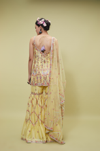 Load image into Gallery viewer, YELLOW RESHAM GHARARA SET - The Grand Trunk