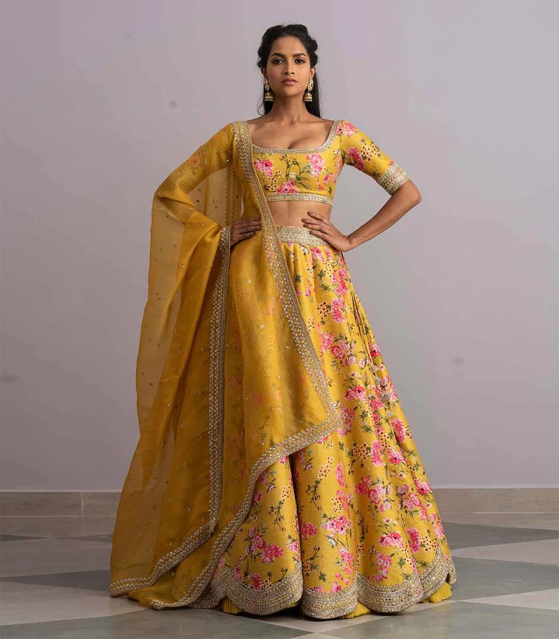 Anushree Reddy -  Printed lehenga set - The Grand Trunk