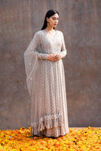 Load image into Gallery viewer, Silky Bindra- Mirrorwork Anarkali dupatta set - The Grand Trunk