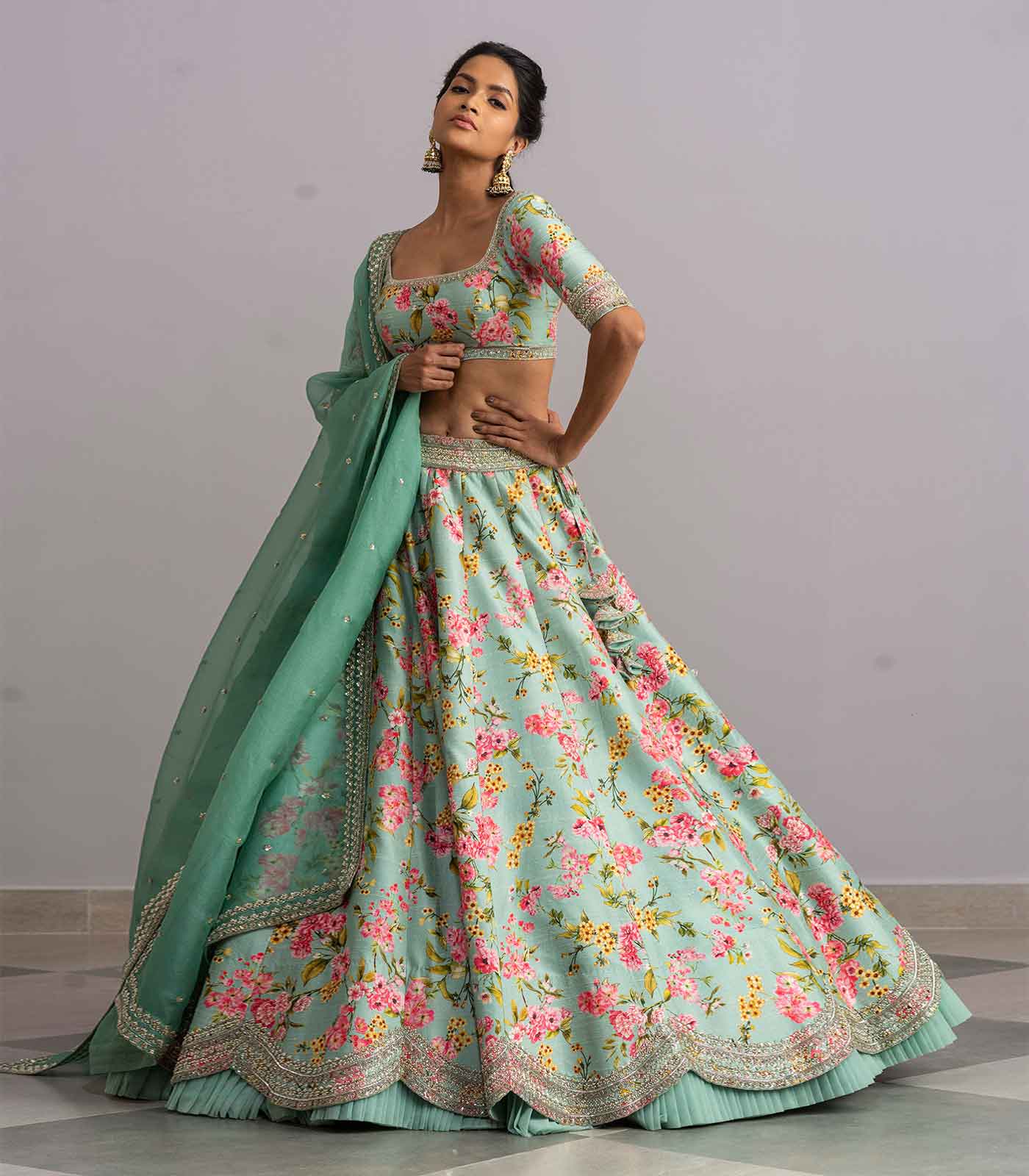 Anushree Reddy -  Printed lehenga set - The Grand Trunk