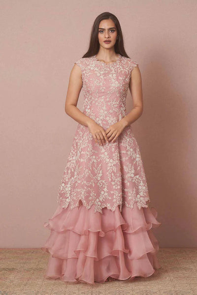 Anushree Reddy layered ruffle dress - The Grand Trunk Anushree Reddy layered ruffle dress - The Grand Trunk