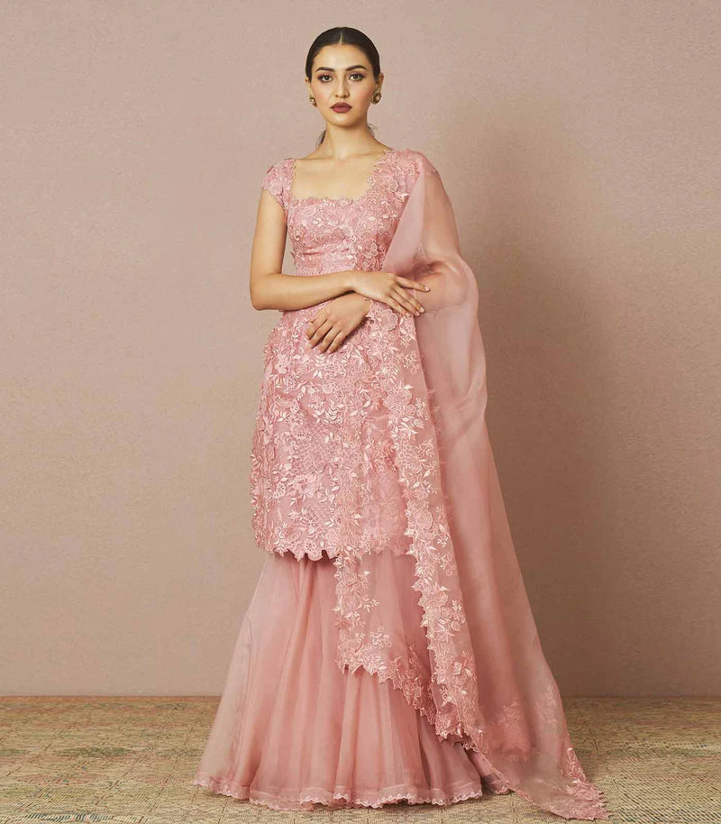 Anushree Reddy Mira Sharara set - The Grand Trunk