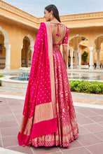 Load image into Gallery viewer, Valimai Lehenga Set -Hot Pink - The Grand Trunk