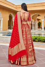 Load image into Gallery viewer, Valimai Lehenga Set - Red - The Grand Trunk