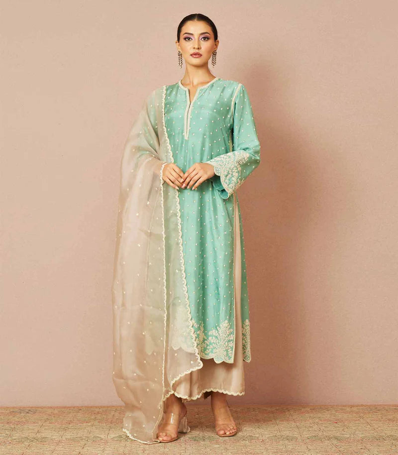 Anushree Reddy Embroidered kurta set - The Grand Trunk