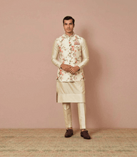 Load image into Gallery viewer, Anushree Reddy - Ivory Floral  Printed Bandi Set - The Grand Trunk