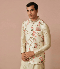 Load image into Gallery viewer, Anushree Reddy - Ivory Floral  Printed Bandi Set - The Grand Trunk