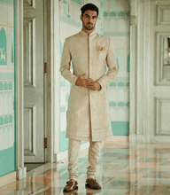Load image into Gallery viewer, Anushree Reddy - Pearl floral embroidered sherwani set - The Grand Trunk