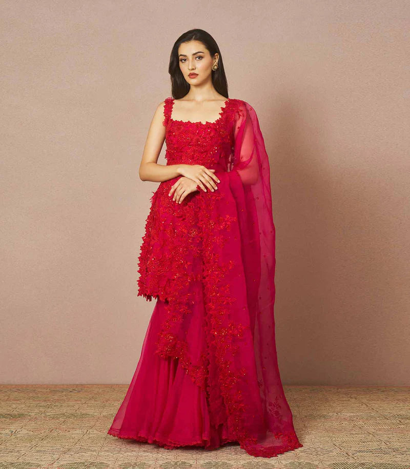 Anushree Reddy Mirabella Sharara set - The Grand Trunk