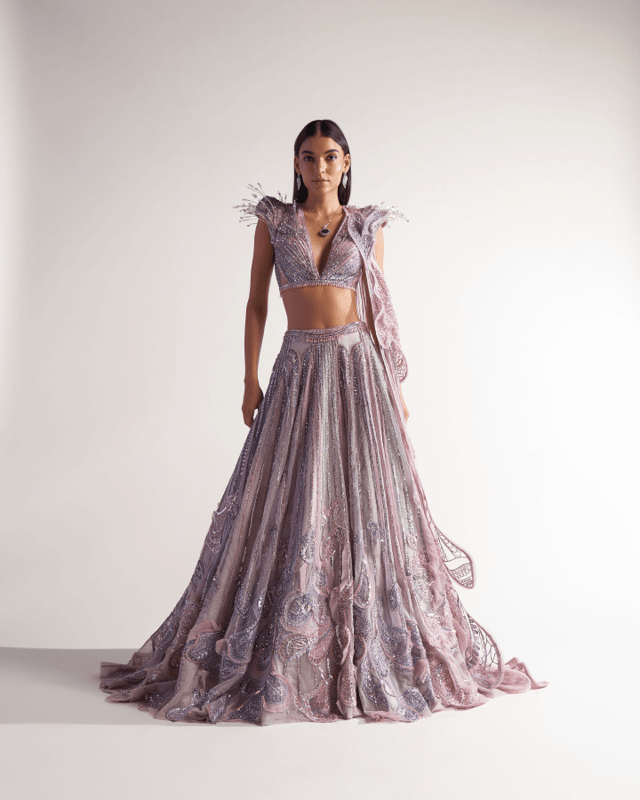 Sulakshana Monga Wings Lehenga - The Grand Trunk