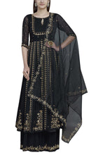 Load image into Gallery viewer, Esha Koul -Black Anarkali Sharara set - The Grand Trunk