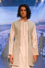 Load image into Gallery viewer, Firdaus Mint green open bandi set - The Grand Trunk