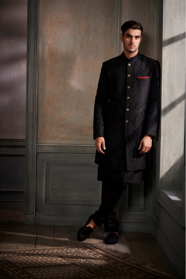 Dalir Sherwani – Black - The Grand Trunk