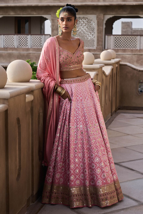 Nura Lehenga - Blush - The Grand Trunk