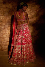 Load image into Gallery viewer, MANI LEHENGA - RED - The Grand Trunk