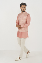Load image into Gallery viewer, Nirved nehru jacket - pink - The Grand Trunk