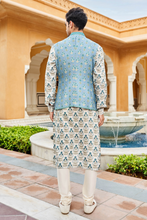 Load image into Gallery viewer, Kavan nehru jacket - Powderblue - The Grand Trunk