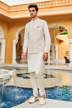 Load image into Gallery viewer, Medh nehru jacket - offwhite - The Grand Trunk