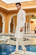 Load image into Gallery viewer, Medh nehru jacket - offwhite - The Grand Trunk