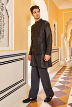 Load image into Gallery viewer, Ehan nehru jacket - black - The Grand Trunk